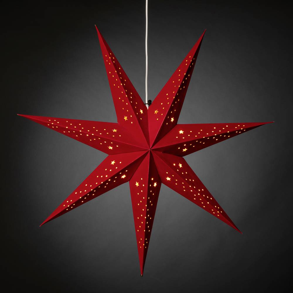 Konstsmide 5951-550 vánoční hvězda hvězda červená