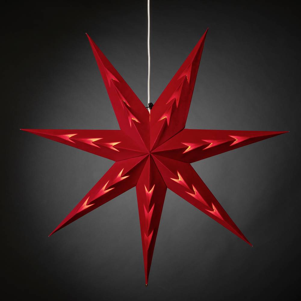 Konstsmide 5953-550 vánoční hvězda hvězda červená