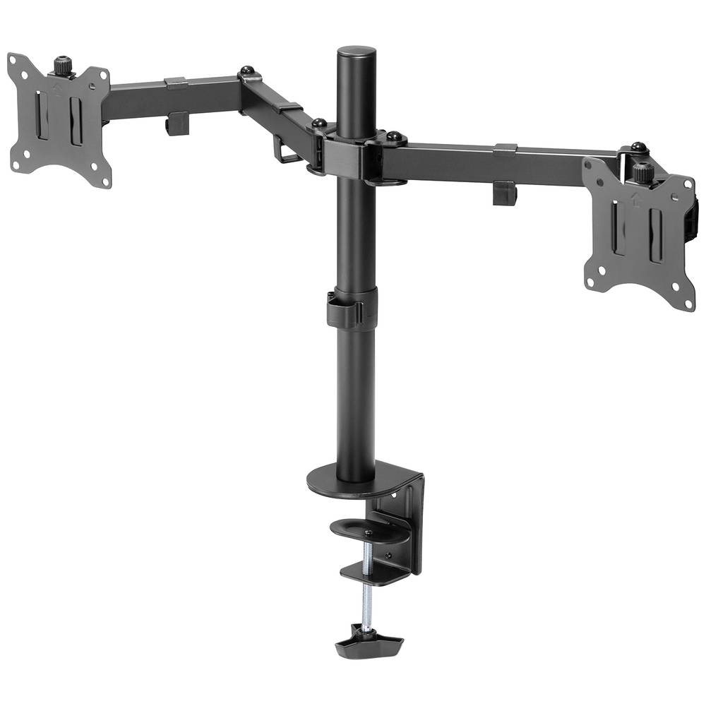 Digitus DA-90400 2násobný držák na stůl pro monitor 33,0 cm (13) - 81,3 cm (32) černá, černá (matná) otočný, nastaviteln