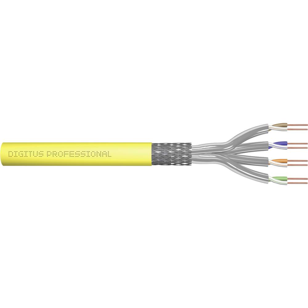 Digitus DK-1743-A-VH-5 ethernetový síťový kabel CAT 7a S/FTP žlutá 500 m