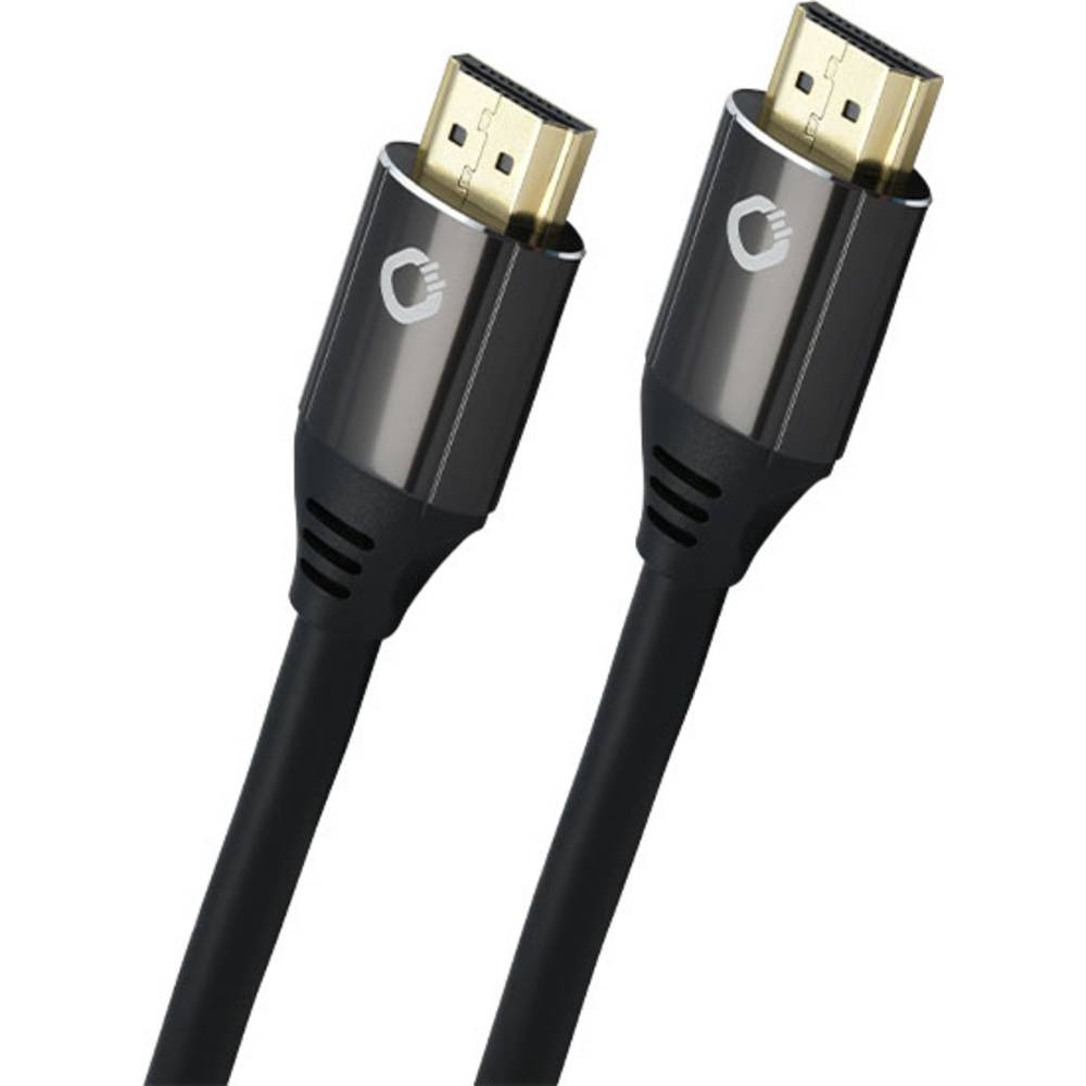 Oehlbach HDMI kabel Zástrčka HDMI-A, Zástrčka HDMI-A 3.00 m černá D1C92495 #####8K UHD, pozlacené kontakty HDMI kabel