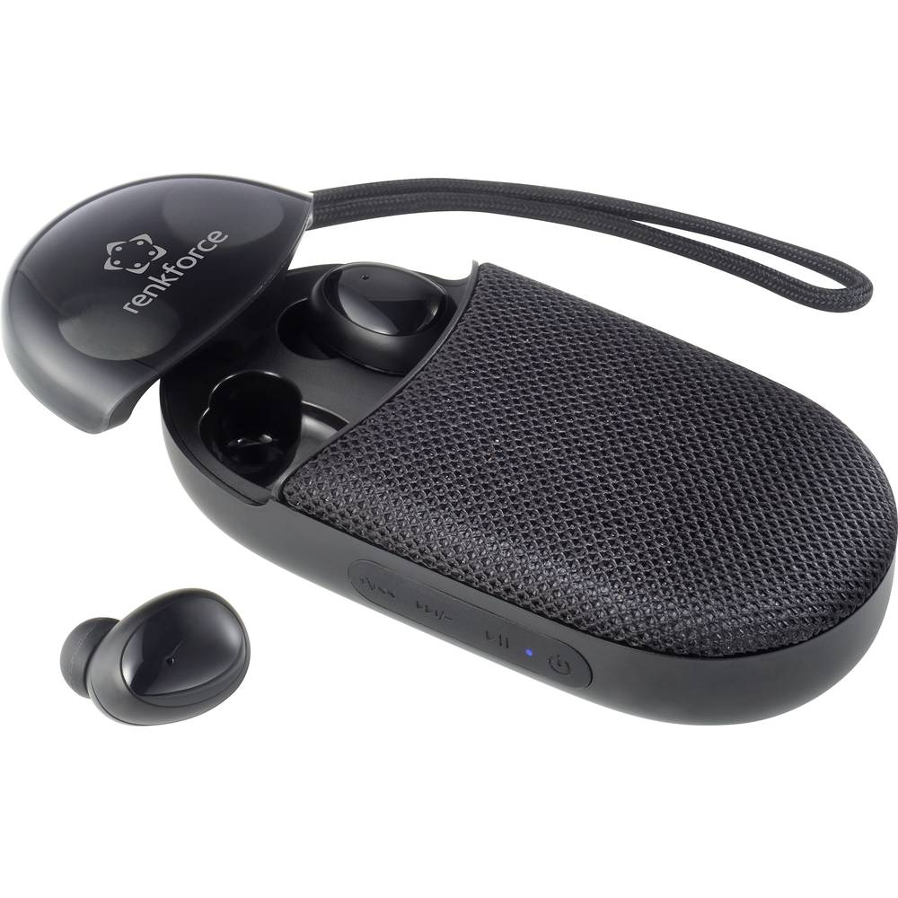 Renkforce RF-TWS-610 špuntová sluchátka Bluetooth® černá headset