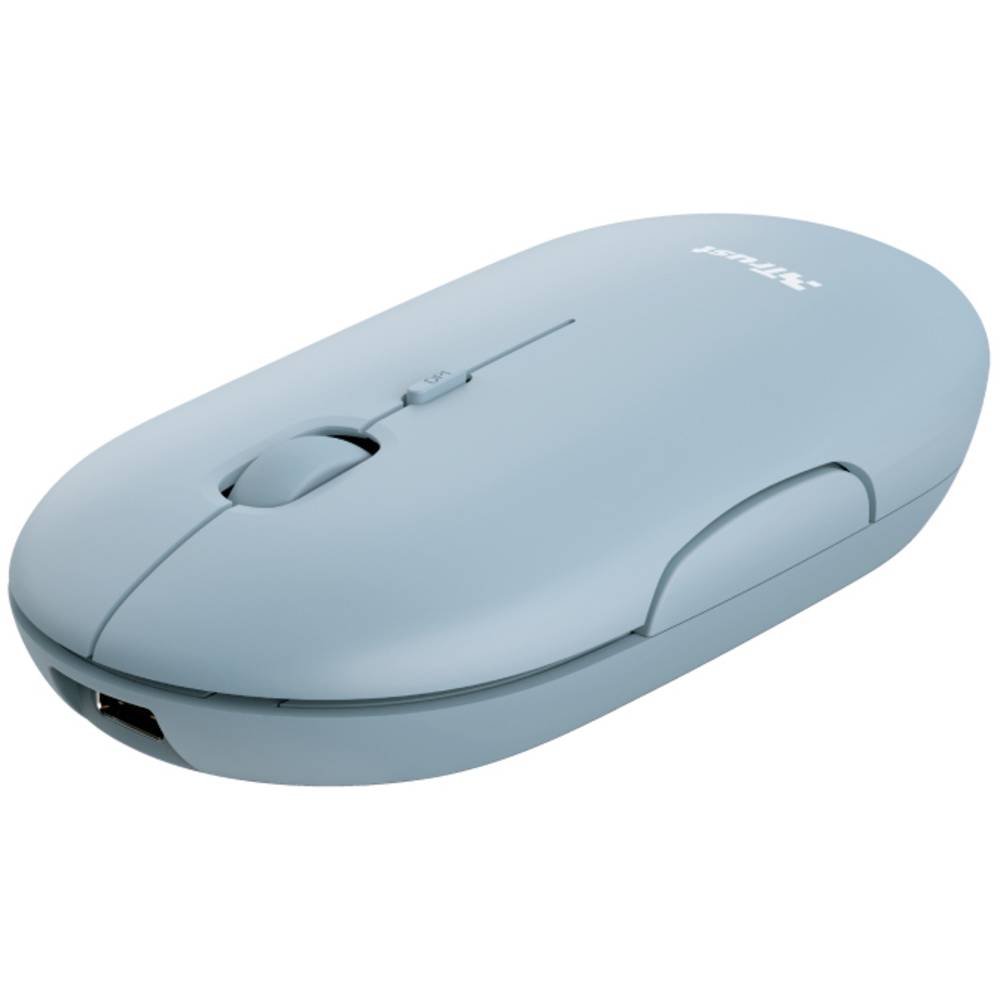 Trust PUCK drátová myš Bluetooth®, bezdrátový optická modrá 4 tlačítko 1600 dpi