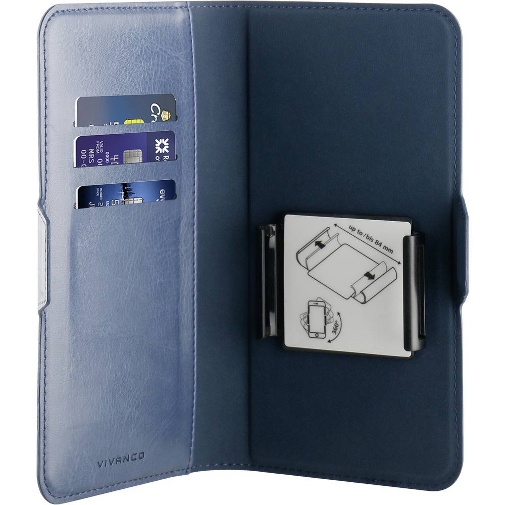 Vivanco Universal Booklet Universal Universal modrá Handy Flip Case, chráněné vůči stříkající vodě, prachotěsný, odolné