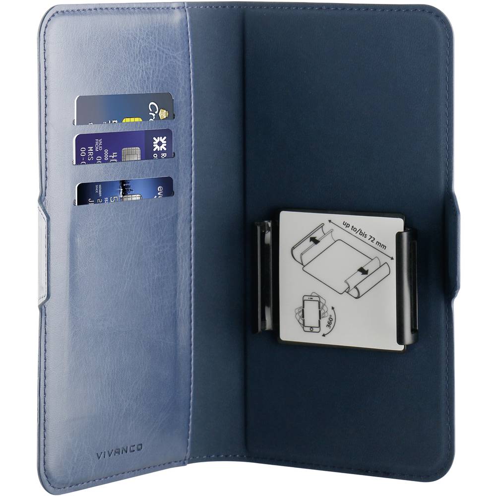 Vivanco Universal Booklet Universal Universal modrá Handy Flip Case, chráněné vůči stříkající vodě, prachotěsný, odolné