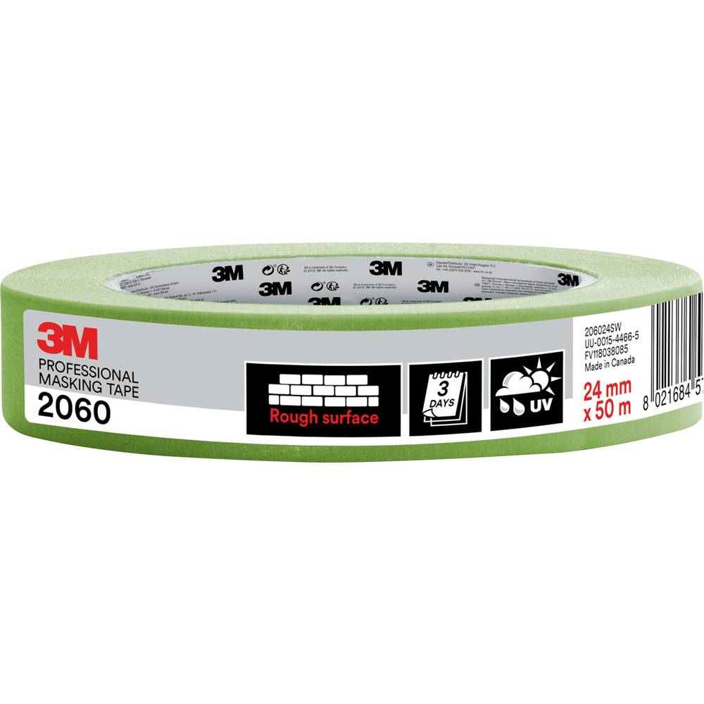 3M PT206024 malířská krycí páska 3M ™ 2060 světle zelená (d x š) 50 m x 24 mm 1 ks