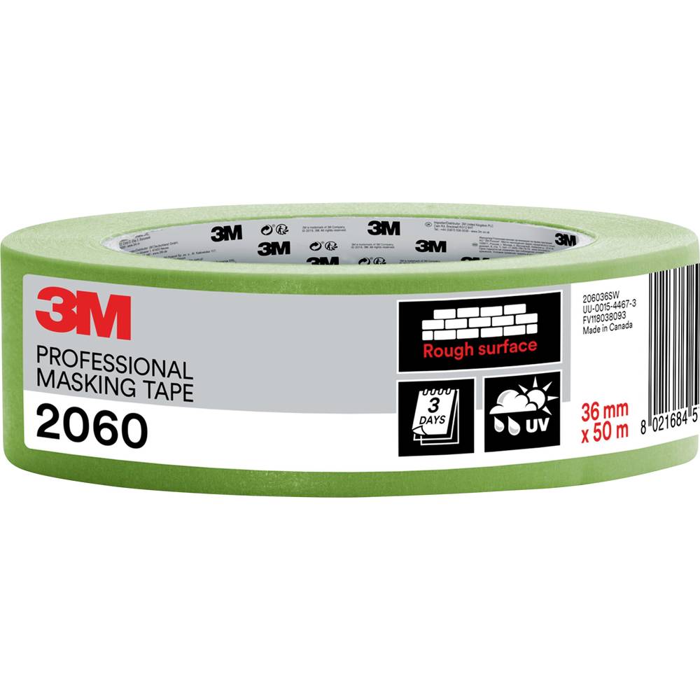 3M PT206036 malířská krycí páska 3M ™ 2060 světle zelená (d x š) 50 m x 36 mm 1 ks