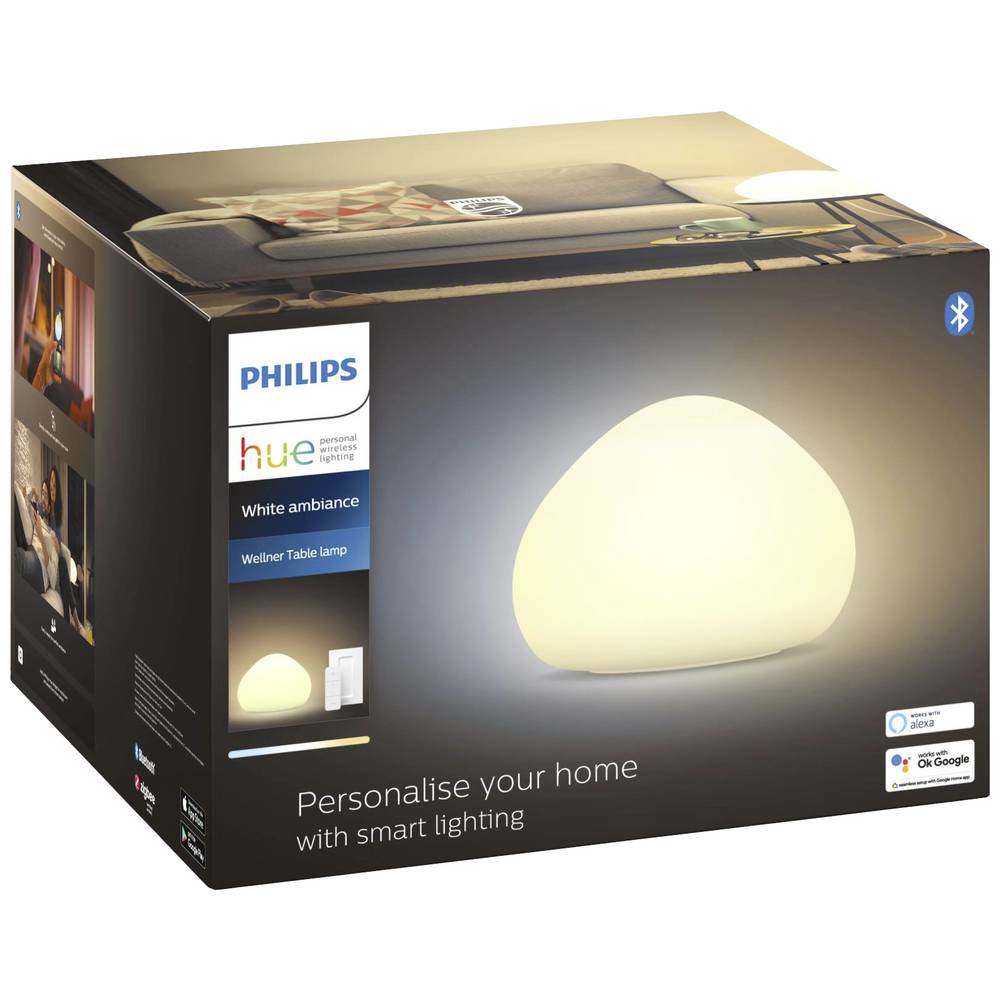 Philips Lighting Hue LED stolní lampa 871951434139500 Energetická třída (EEK2021): F (A - G) Hue White Amb. Wellner Tisc