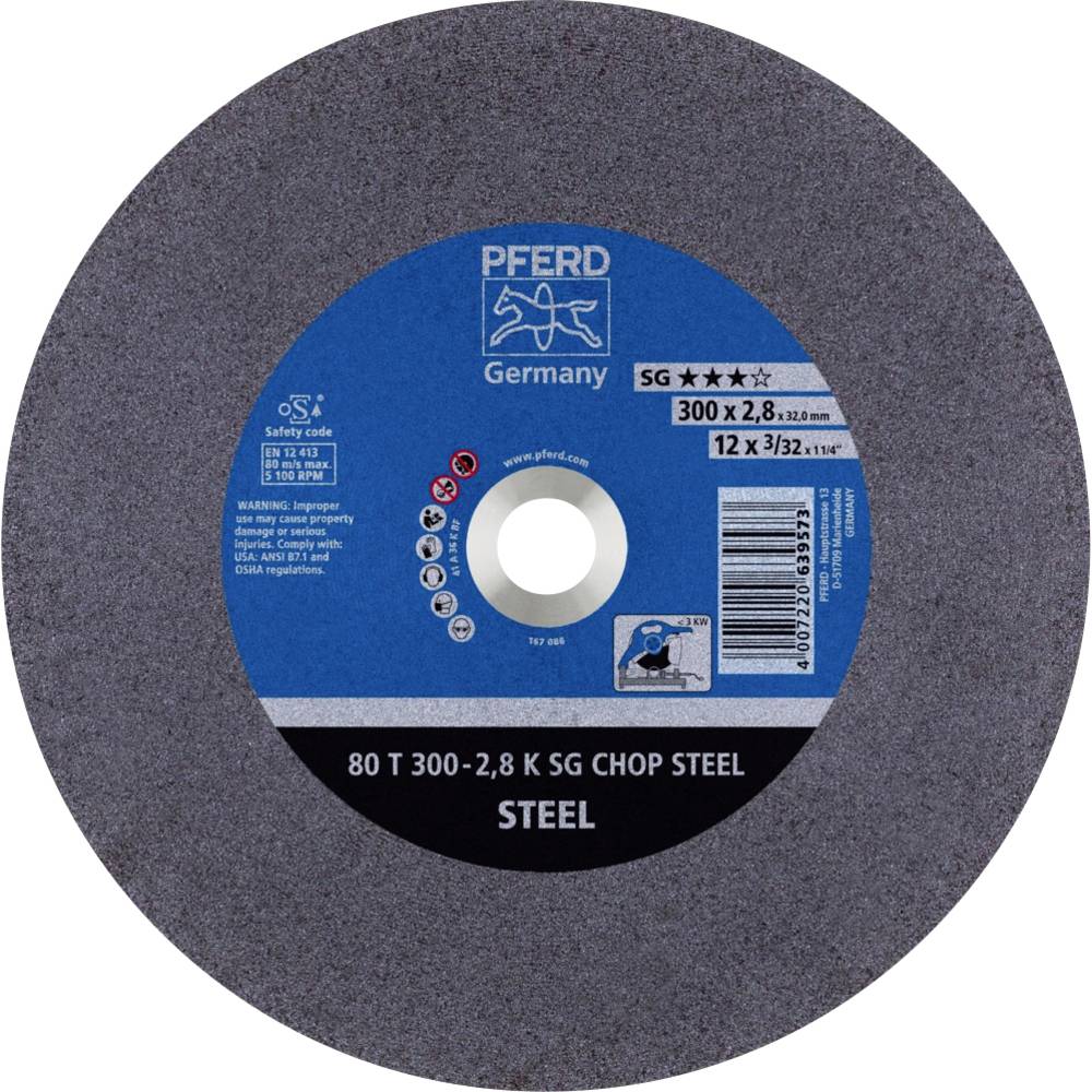 PFERD 80 T 300-2,8 K SG CHOP STEEL/32,0 66323071 řezný kotouč rovný 300 mm 20 ks kalená ocel , ocel
