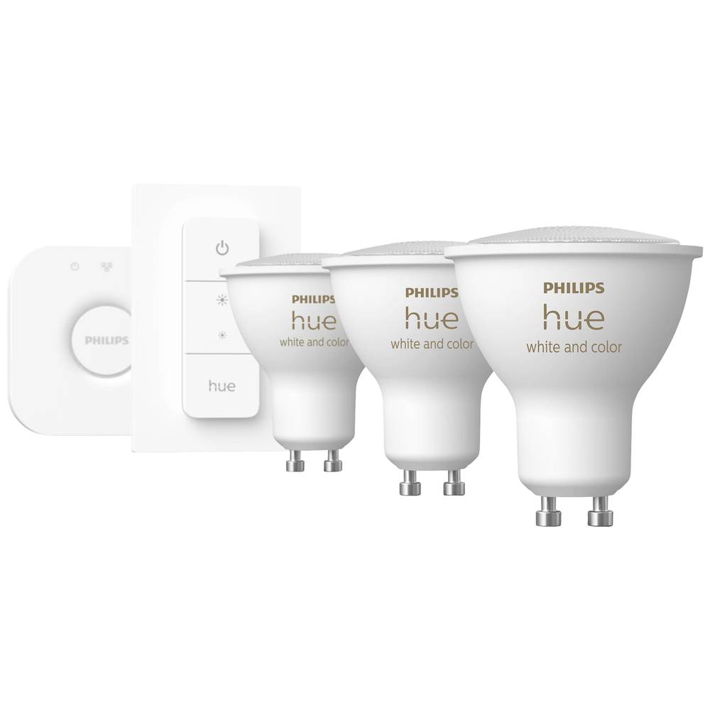 Philips Lighting Hue LED žárovka 871951434010700 Energetická třída (EEK2021): G (A - G) Hue White & Col. Amb. GU10 Dreie