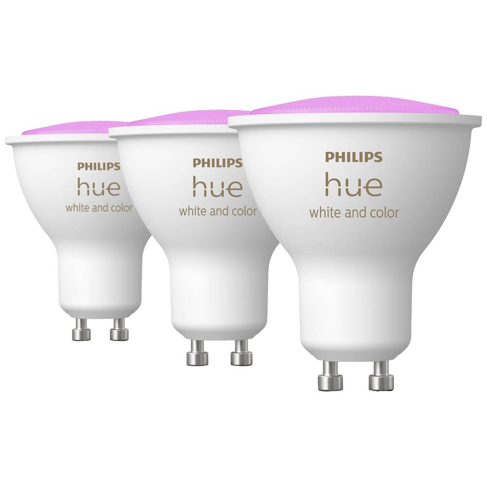 Philips Lighting Hue LED žárovka 871951434276700 Energetická třída (EEK2021): G (A - G) Hue White & Col. Amb. GU10 Dreie