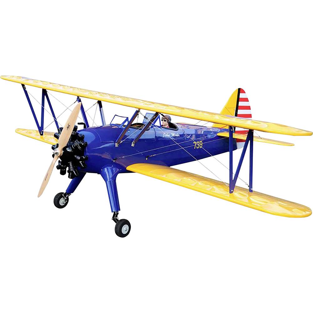 Pichler PT 17 Stearman modrá RC model motorového letadla ARF 1600 mm