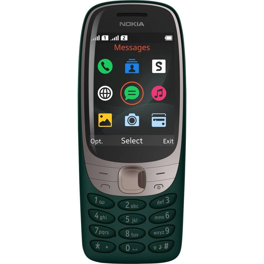 Nokia 6310 mobilní telefon Dual SIM zelená UPOZORNĚNÍí: mobilní telefony neobsahují CZ/SK menu