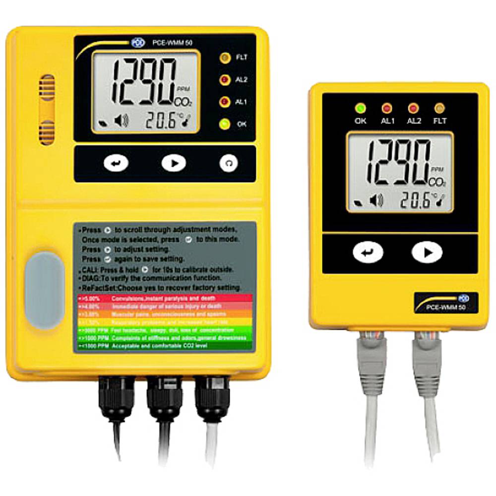 PCE Instruments PCE-WMM 50 detektor úniku plynu Kalibrováno dle bez certifikátu