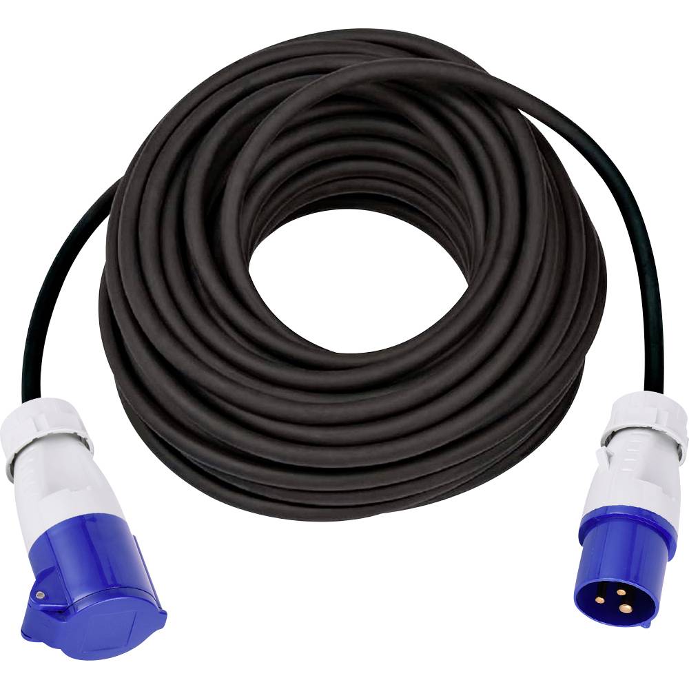 maxCamp 162413 napájecí prodlužovací kabel 16 A modrá, černá 15.00 m H07RN-F 3G 1,5 mm²