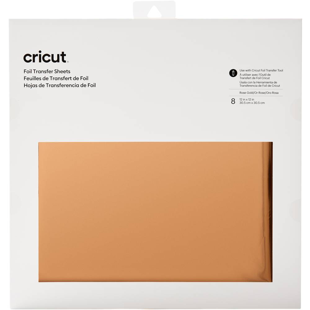 Cricut Transfer Foil Sheets fólie růžovozlatá