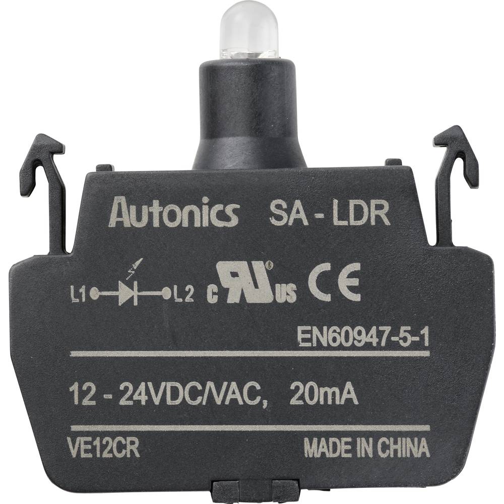 TRU COMPONENTS SA-LDR LED kontrolka červená 12 V, 24 V 1 ks