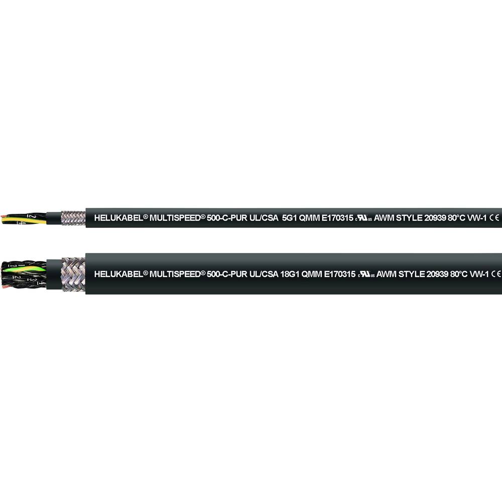 Helukabel 24436 kabel pro energetické řetězy M-SPEED 500-C-PUR UL 4 G 1.50 mm² černá 100 m