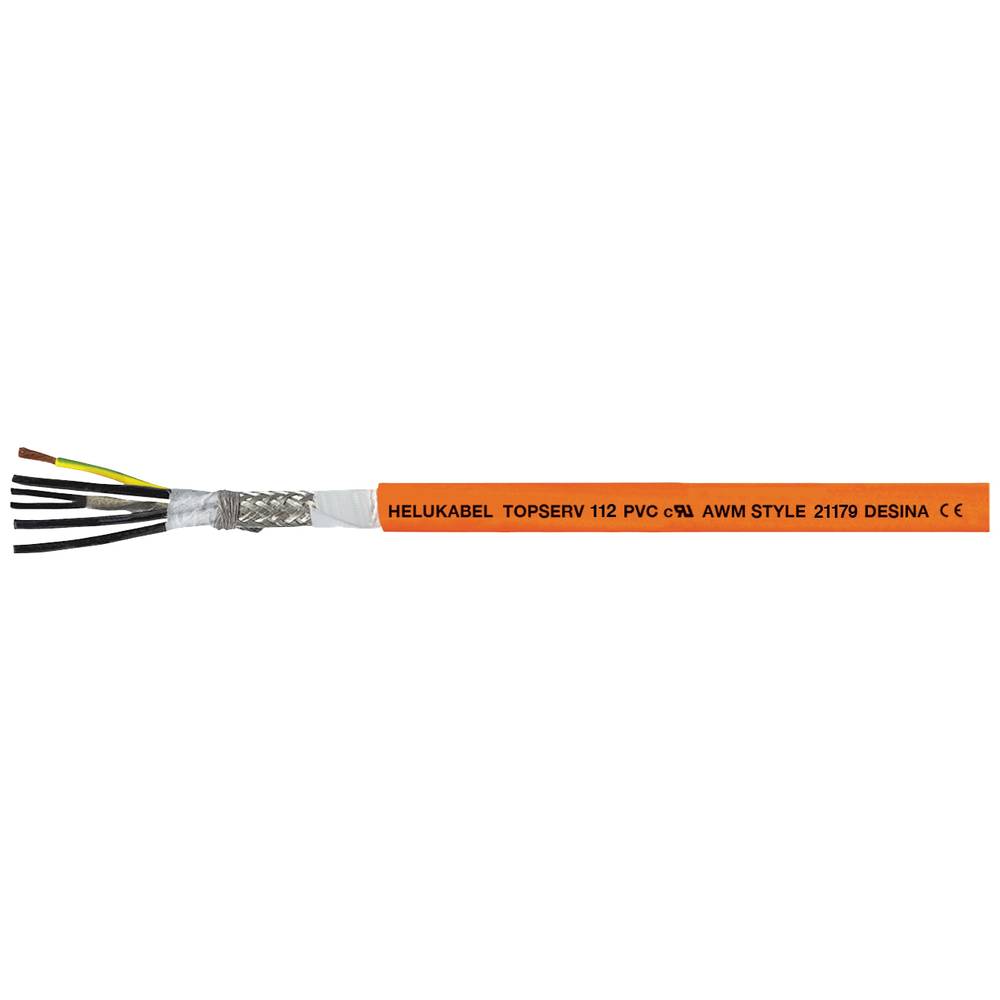 Helukabel TOPSERV® 112 servo kabel 4 G 1.50 mm² + 2 x 0.50 mm² oranžová 707222 50 m