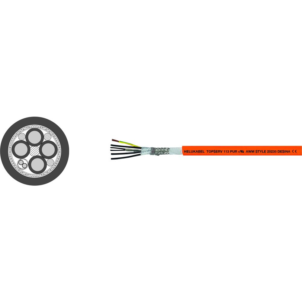 Helukabel TOPSERV® 113 servo kabel 4 G 10.00 mm² + 2 x 1.50 mm² oranžová 78952 100 m