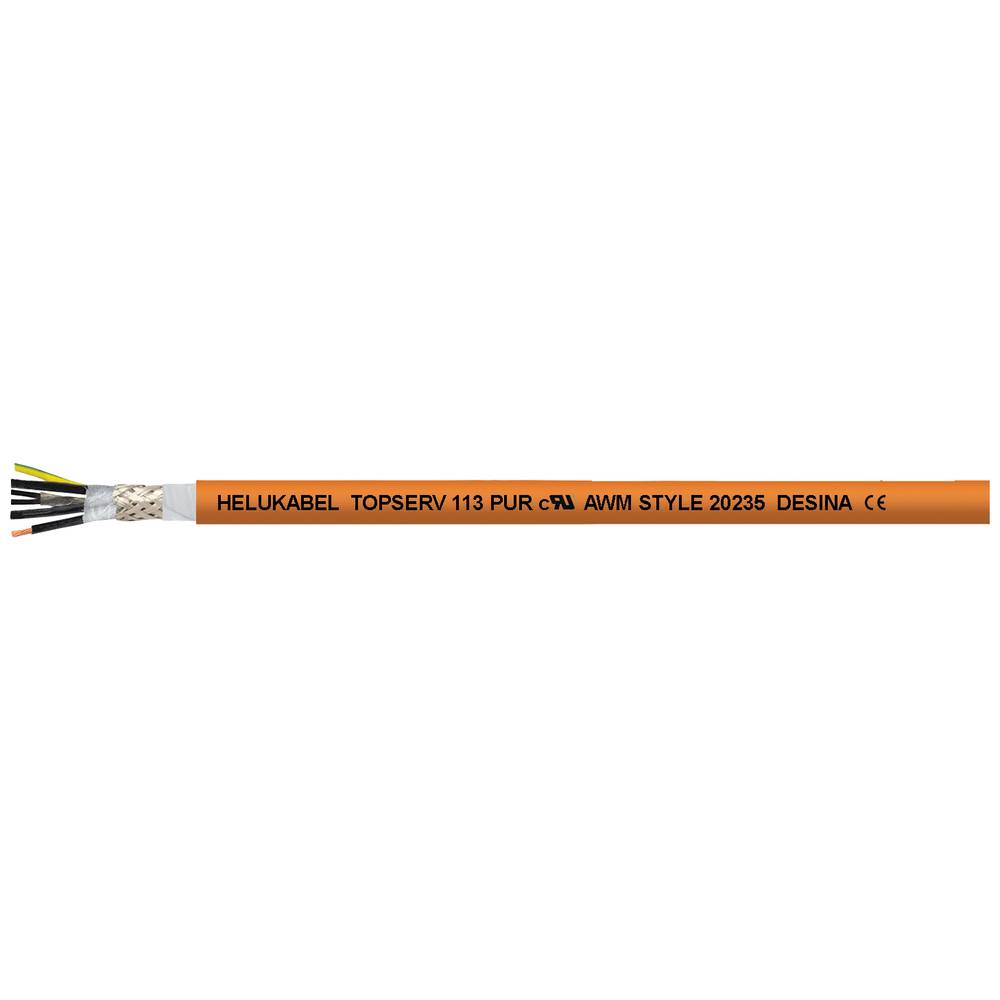 Helukabel TOPSERV® 113 servo kabel 4 G 2.50 mm² + 2 x 0.50 mm² oranžová 707230 50 m
