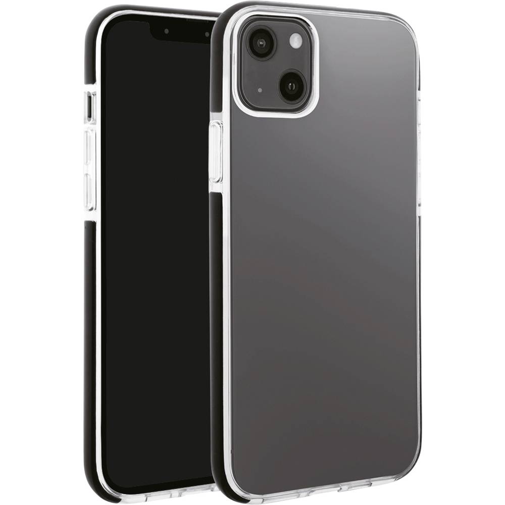 Vivanco Rock Solid zadní kryt na mobil Apple iPhone 13 transparentní, černá indukční nabíjení, odolné vůči nárazům