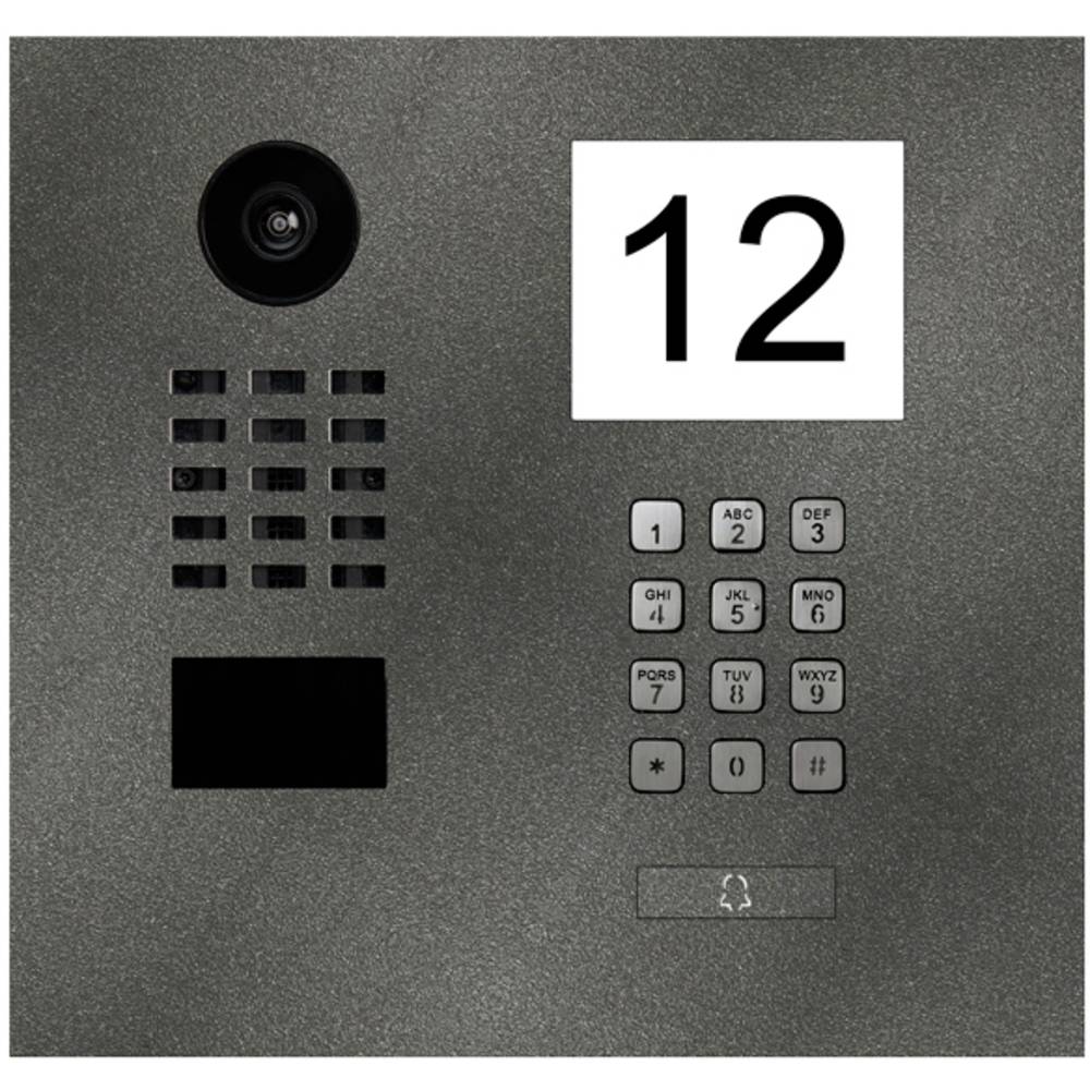 DoorBird D2101IKH domovní IP/video telefon LAN venkovní jednotka nerezová ocel, Železná slída (hedvábný mat)