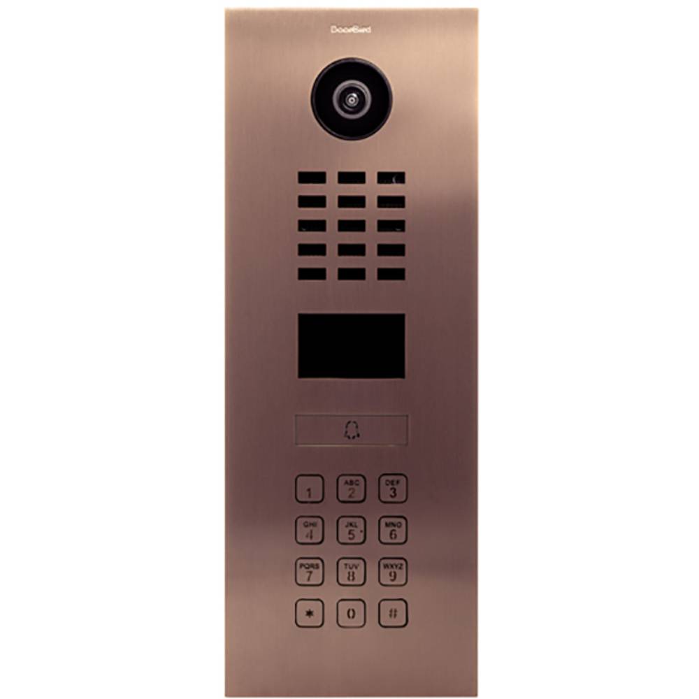 DoorBird D2101KV domovní IP/video telefon LAN venkovní jednotka Nerezová ocel V2A (s práškovým nástřikem), Bronzový vzhl