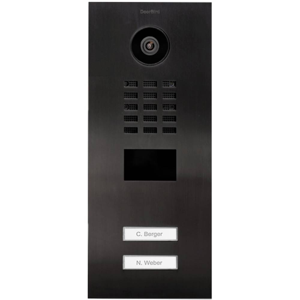 DoorBird D2102V domovní IP/video telefon LAN venkovní jednotka Nerezová ocel V2A (s práškovým nástřikem), Titanový vzhle