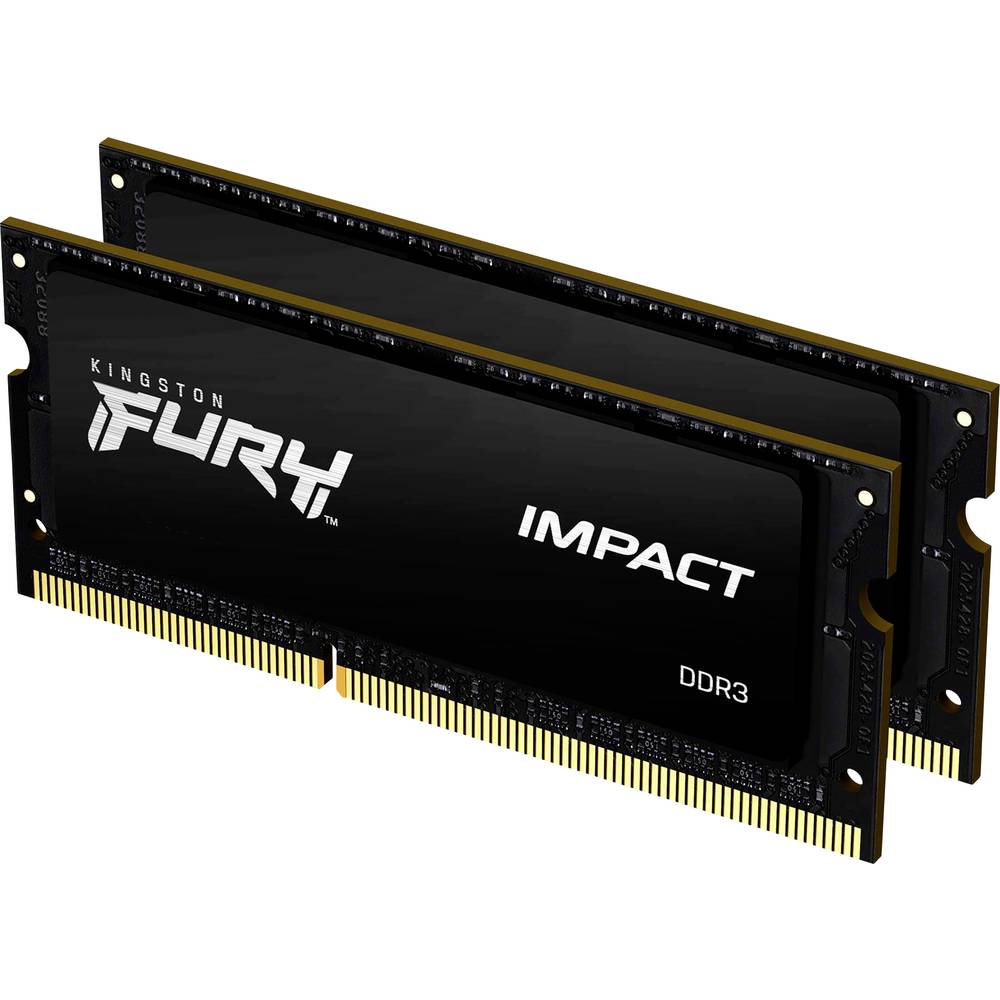 Kingston FURY Impact Sada RAM pamětí pro notebooky DDR3 16 GB 2 x 8 GB Bez ECC 1866 MHz 204pinový SO-DIMM CL11 KF318LS11