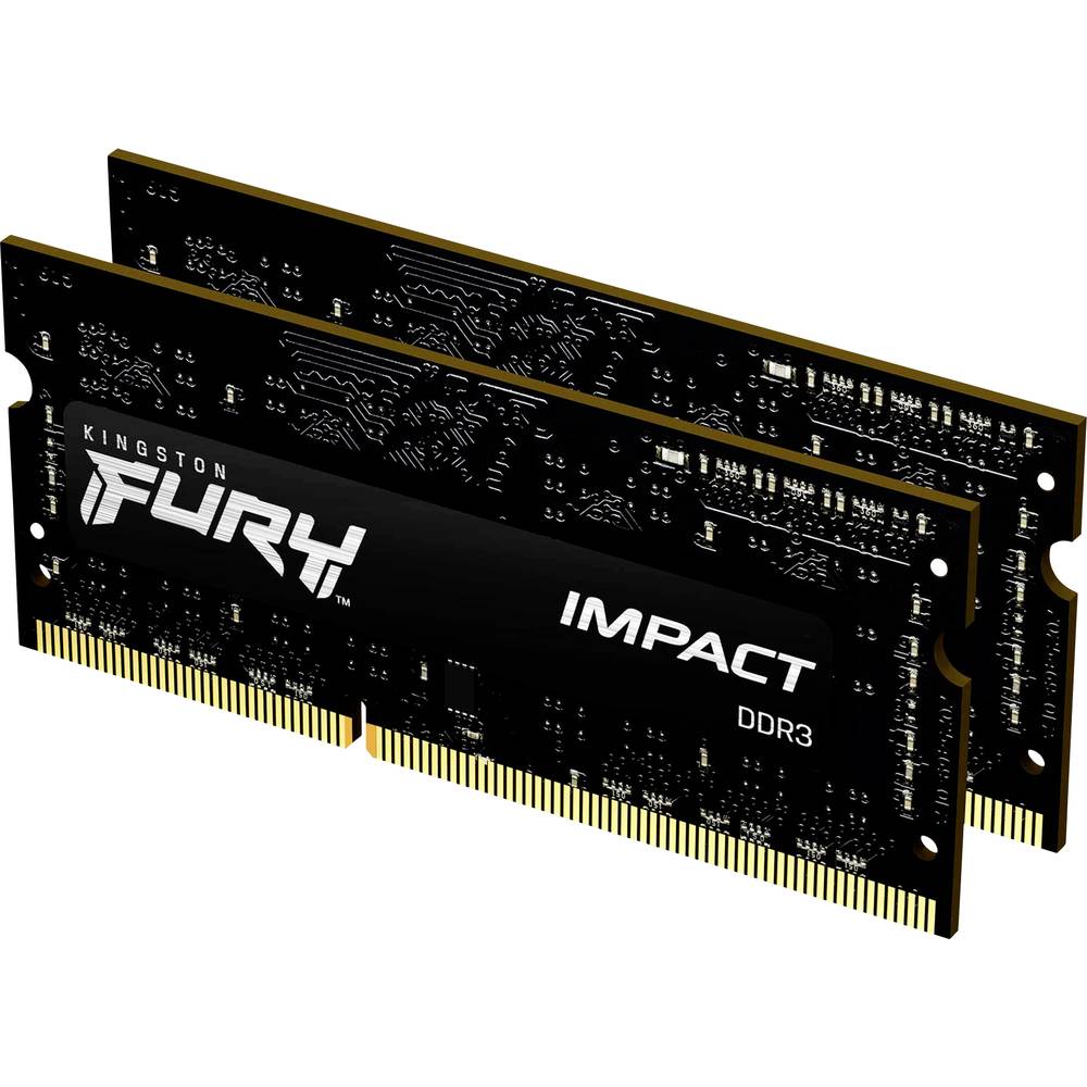 Kingston FURY Impact Sada RAM pamětí pro notebooky DDR3 8 GB 2 x 4 GB Bez ECC 1600 MHz 204pinový SO-DIMM CL9 KF316LS9IBK