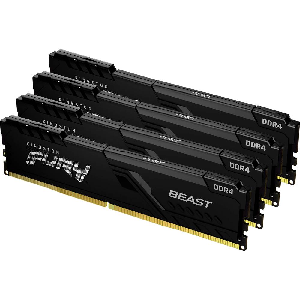 Kingston FURY Beast Sada RAM pro PC DDR4 128 GB 4 x 32 GB 3600 MHz 288pin DIMM CL18 KF436C18BBK4/128