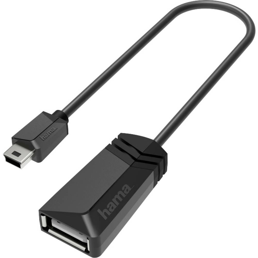 Hama USB 2.0 adaptér [1x USB 2.0 zástrčka A - 1x USB 2.0 zástrčka Mini-AB ]
