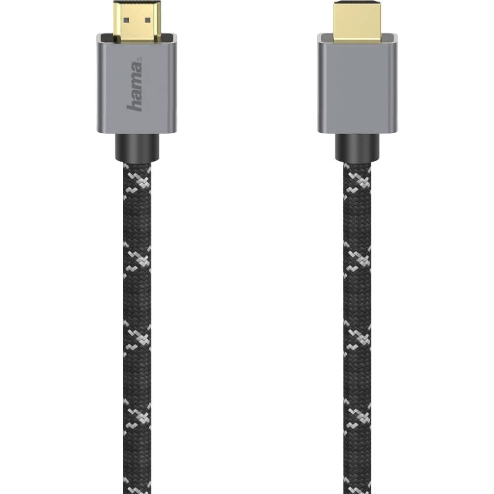 Hama HDMI kabel Zástrčka HDMI-A, Zástrčka HDMI-A 2.00 m šedá, černá 00200504 #####8K UHD HDMI kabel