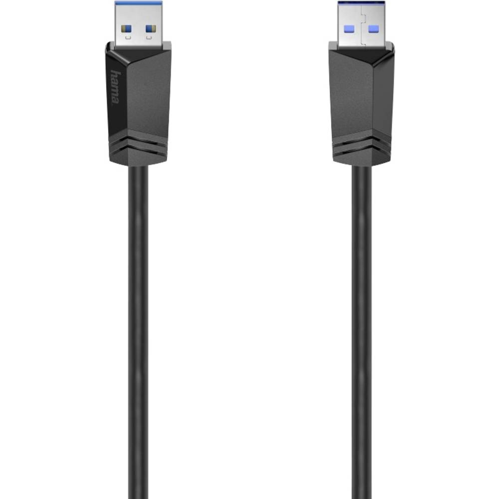 Hama USB kabel USB 3.2 Gen1 (USB 3.0 / USB 3.1 Gen1) USB-A zástrčka 1.50 m černá 00200624