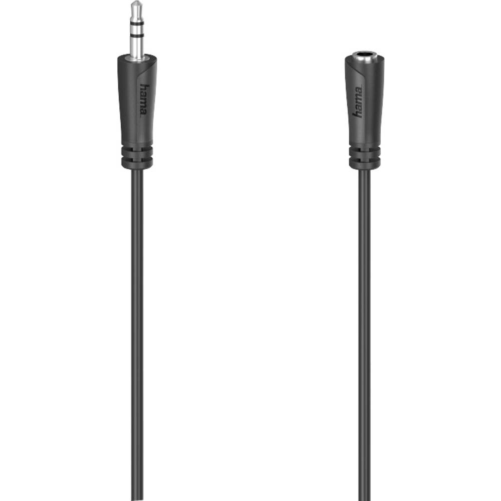 Hama 00205120 jack audio prodlužovací kabel [1x UK zástrčka - 1x jack zásuvka 3,5 mm] 3 m černá