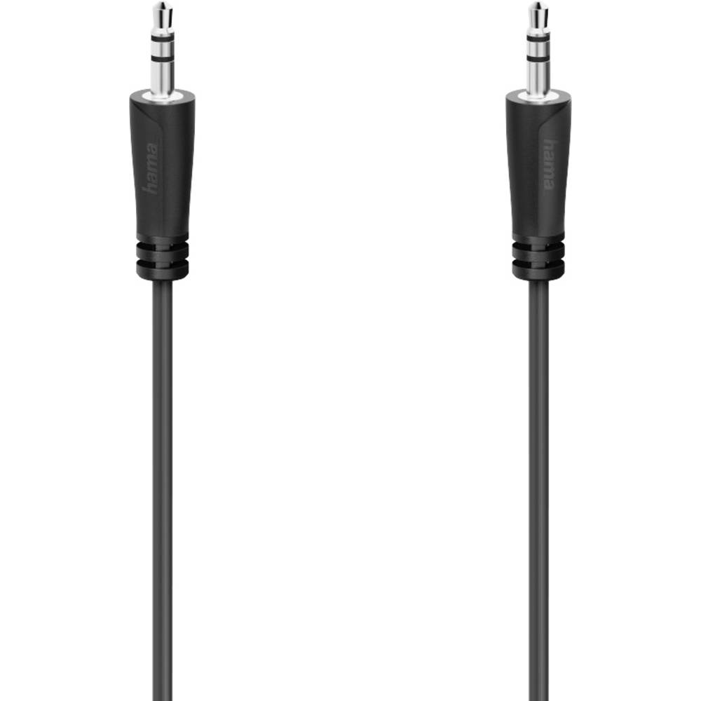 Hama 00205262 jack audio kabel [1x jack zástrčka 3,5 mm - 1x jack zástrčka 3,5 mm] 1.5 m černá