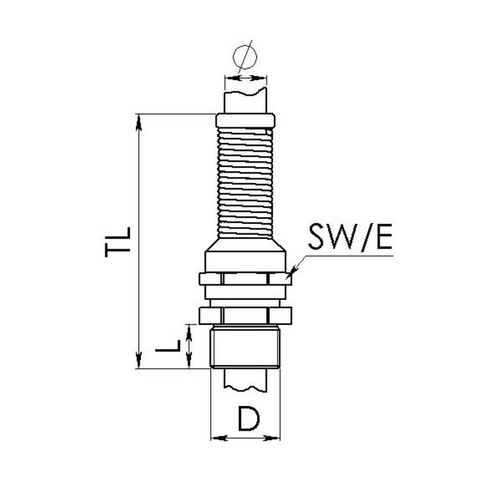 Wiska EMSKVS-L 16 kabelová průchodka, 10065851, od 4.5 mm, do 10 mm, M16, 50 ks