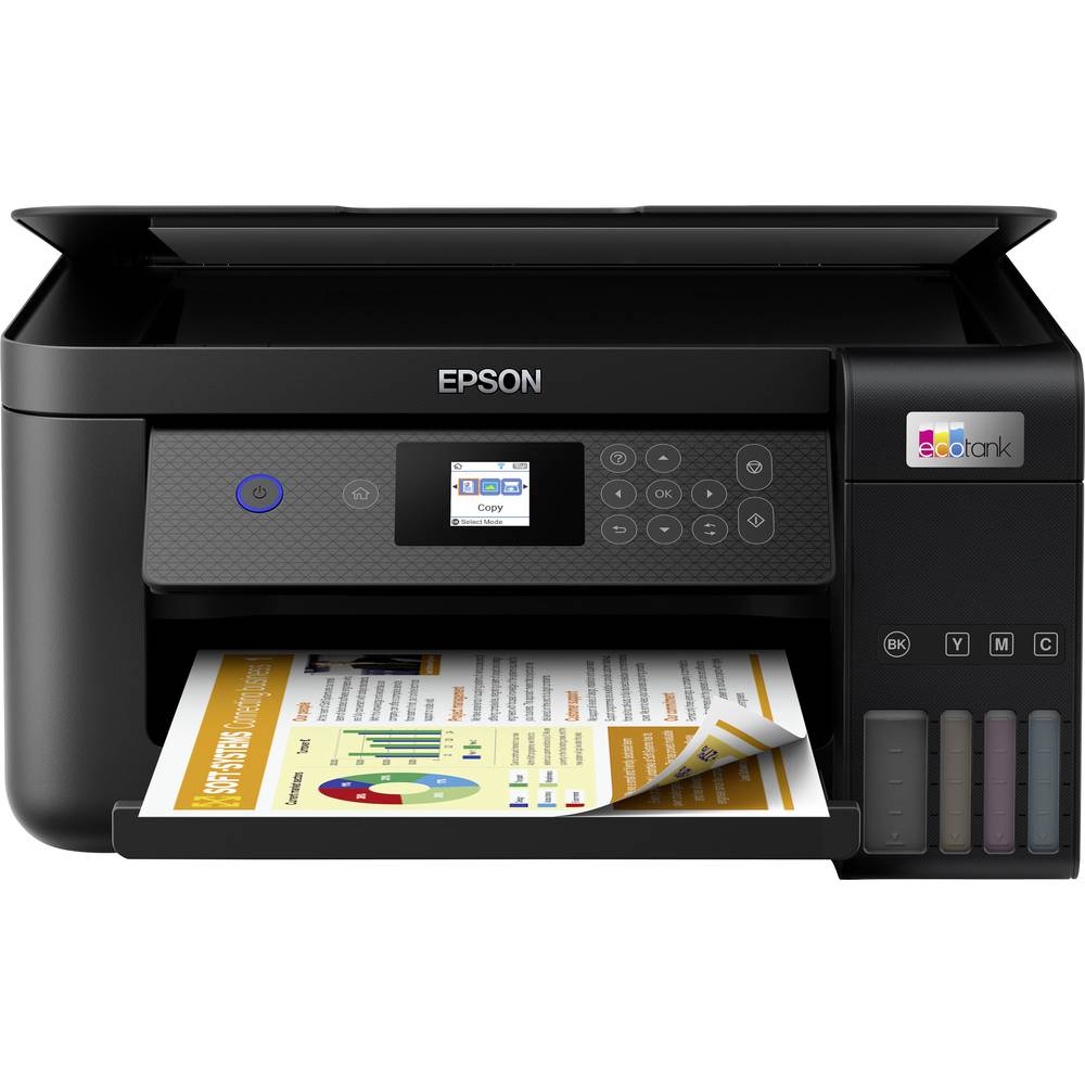 Epson ET-2850 multifunkční tiskárna A4 tiskárna, skener, kopírka duplexní, Tintentank systém, USB, Wi-Fi;černá