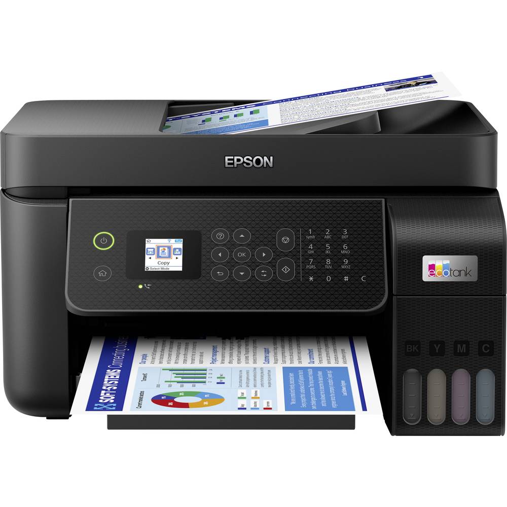 Epson EcoTank ET-4800 multifunkční tiskárna A4 tiskárna, skener, kopírka, fax ADF, duplexní, LAN, USB, Wi-Fi, Tintentank