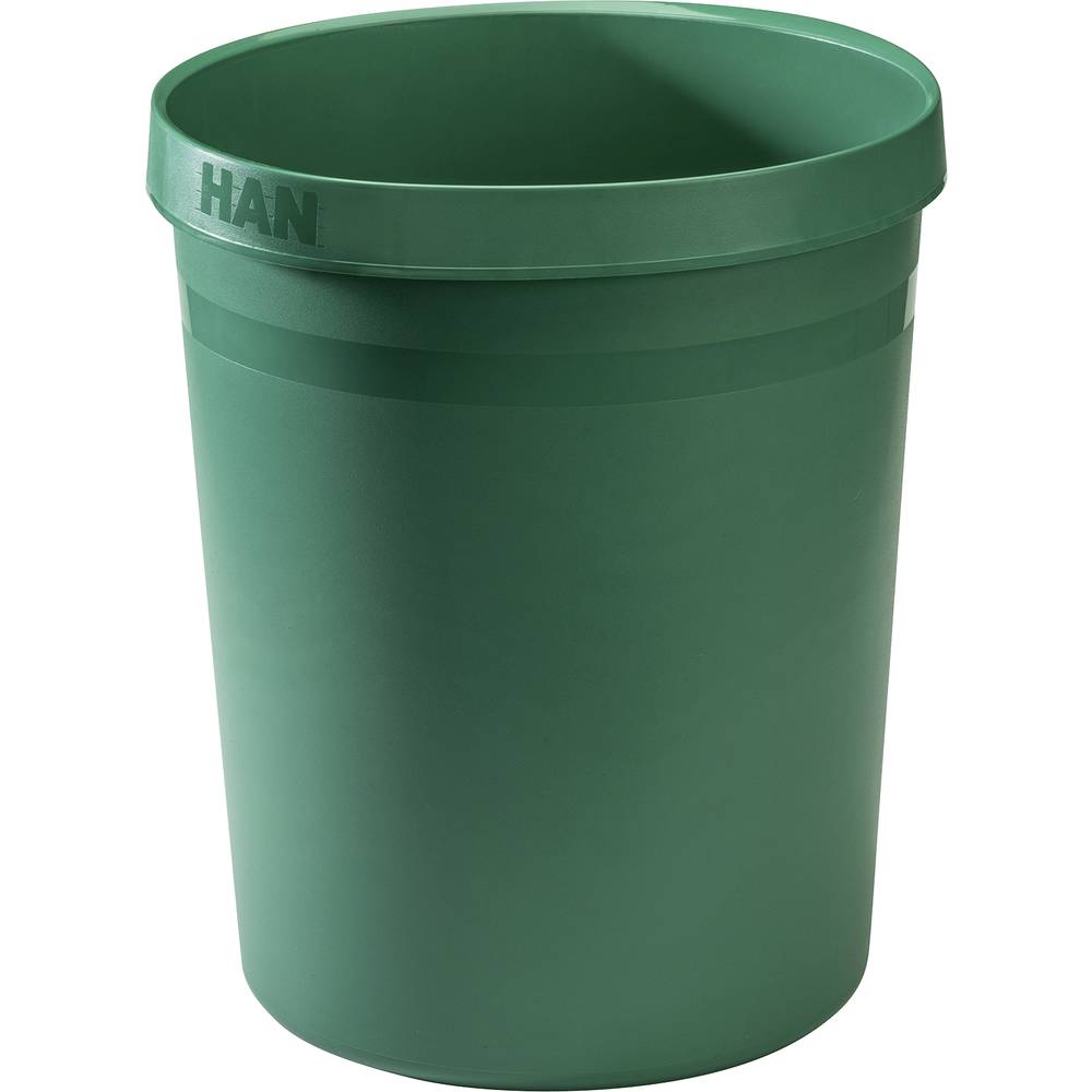 HAN GRIP KARMA 18198-05 odpadkový koš 18 l (Ø x v) 312 mm x 350 mm recyklovaný plast Ekologická zelená 1 ks