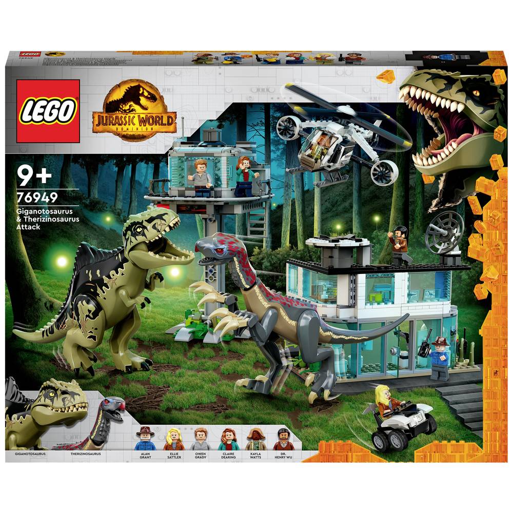 76949 LEGO® JURASSIC WORLD™ Útok na giganotosaurus & Therizinosaurus