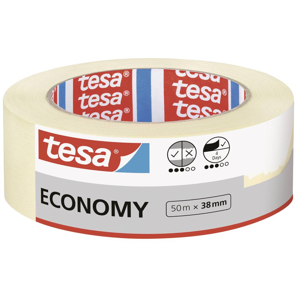 tesa Economy 05279-00000-02 malířská krycí páska bílá (d x š) 50 m x 38 mm 1 ks