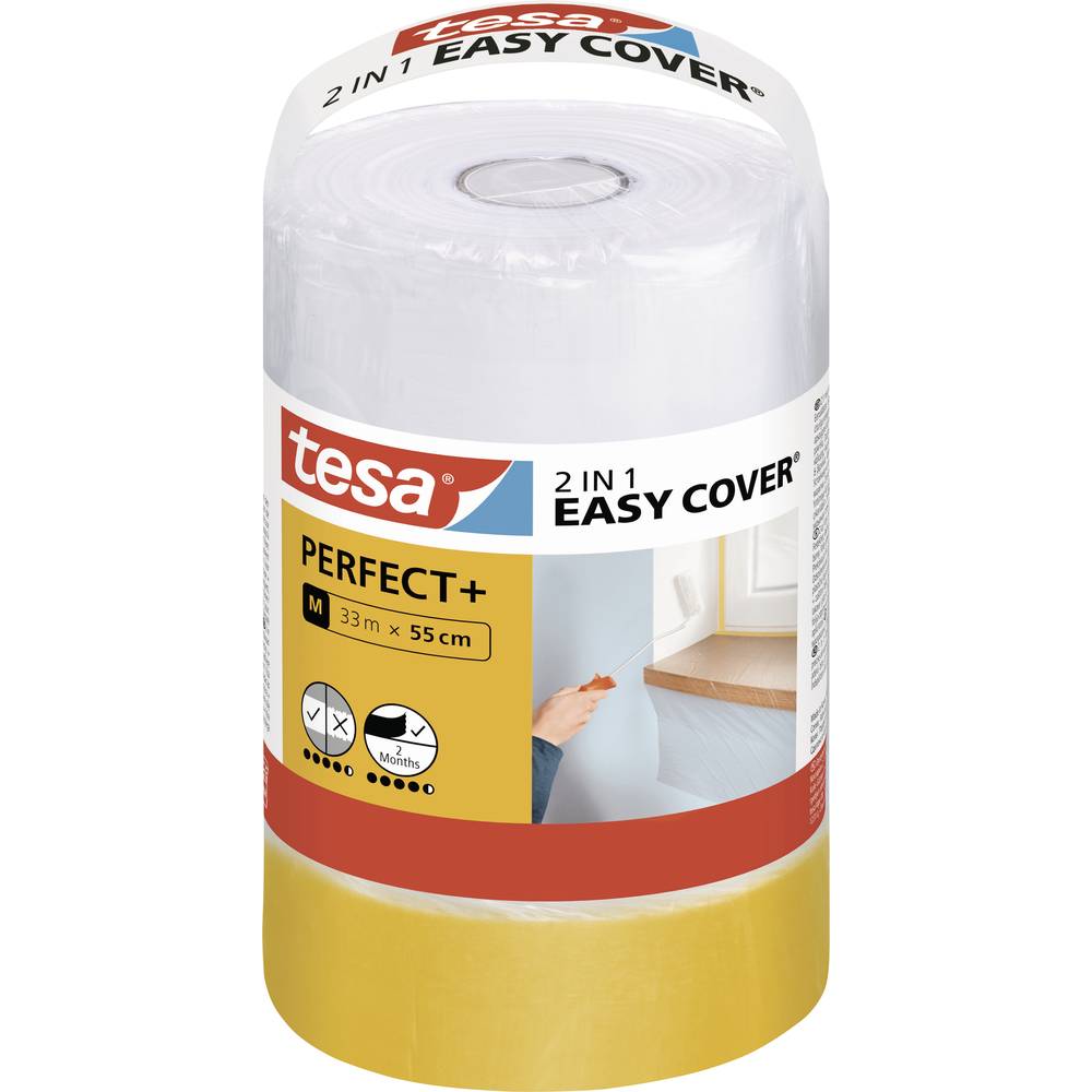 tesa Easy Cover Perfect+ 56593-00000-00 krycí fólie žlutá, transparentní (d x š) 33 m x 550 mm 1 sada