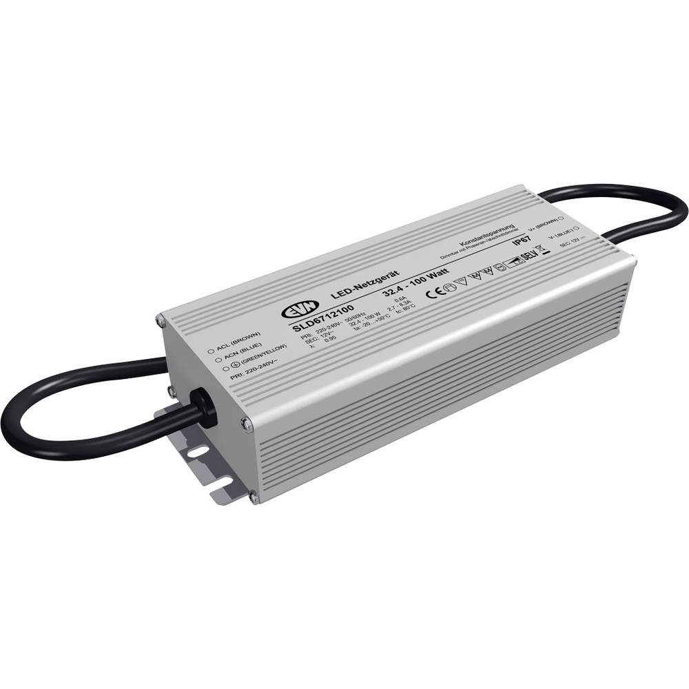 EVN SLD6712100 napájecí zdroj pro LED konstantní napětí 12 V/DC stmívatelný 1 ks