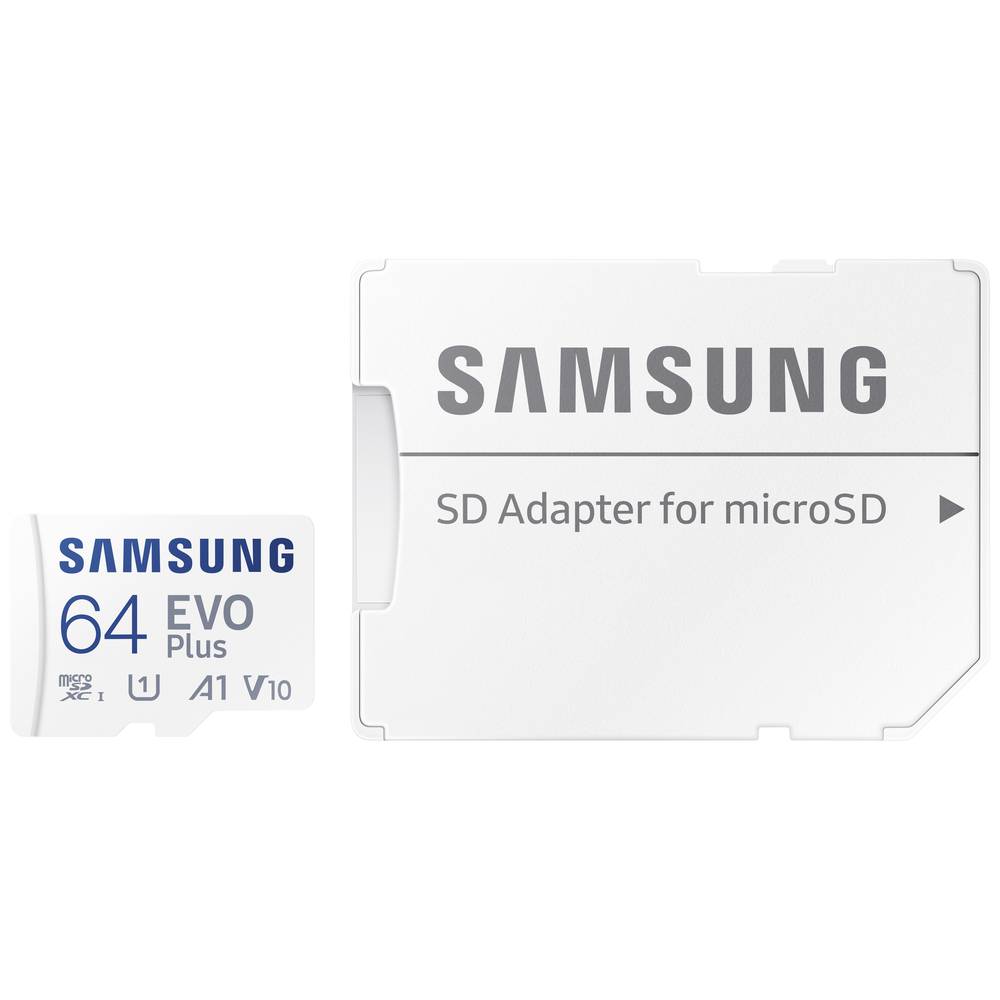 Samsung EVO Plus paměťová karta SDXC 64 GB A1 Application Performance Class, Class 10, Class 10 UHS-I, UHS-I výkonnostní