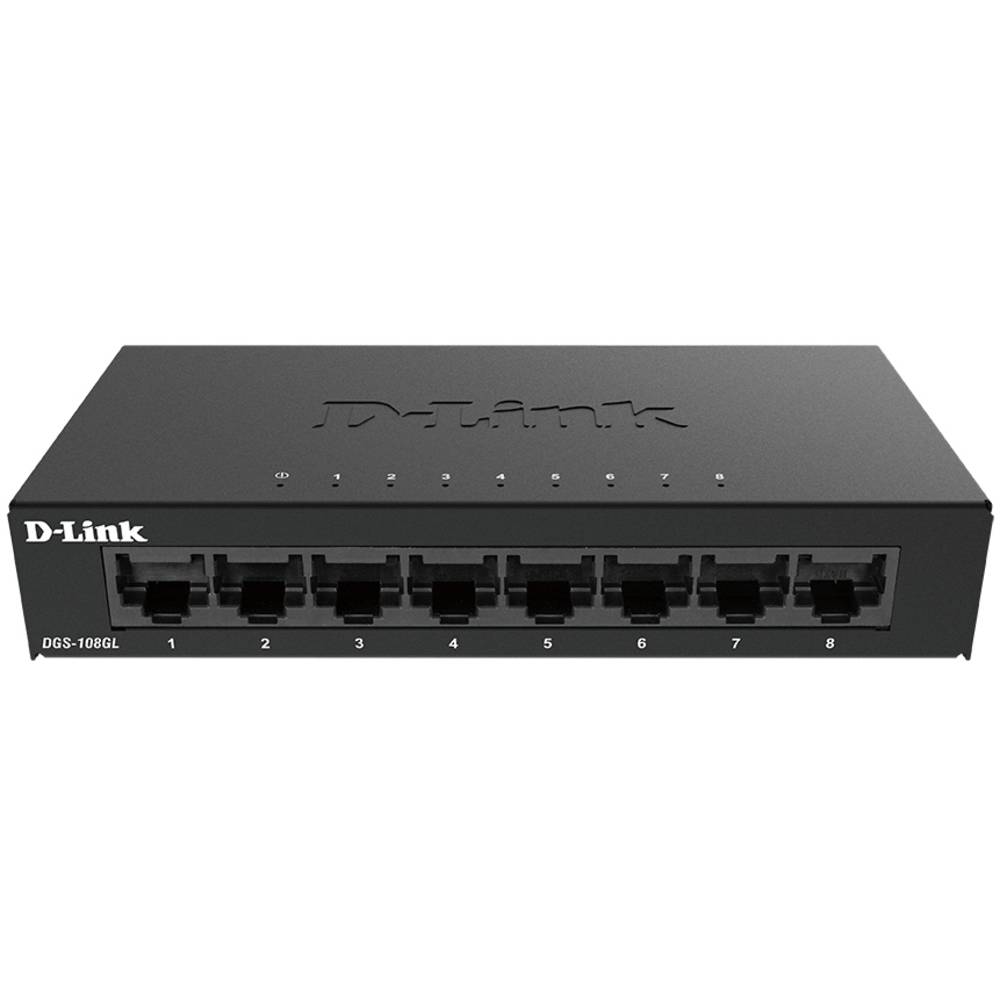 D-Link DGS-108GL/E síťový switch, 8 portů, 1 GBit/s