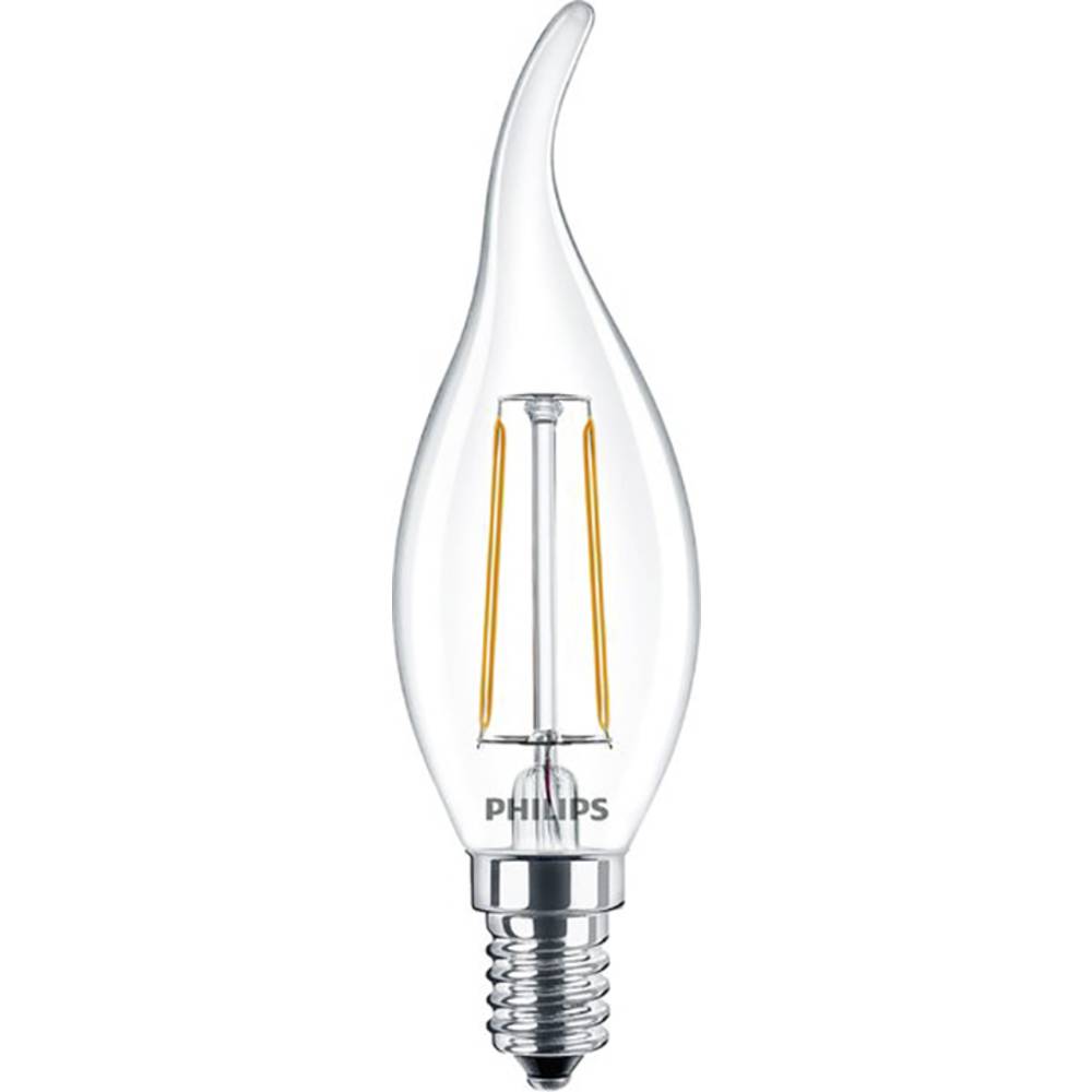 Philips Lighting 37759200 LED Energetická třída (EEK2021) E (A - G) E14 svíčkový tvar, ve větru 2 W = 25 W teplá bílá (Ø