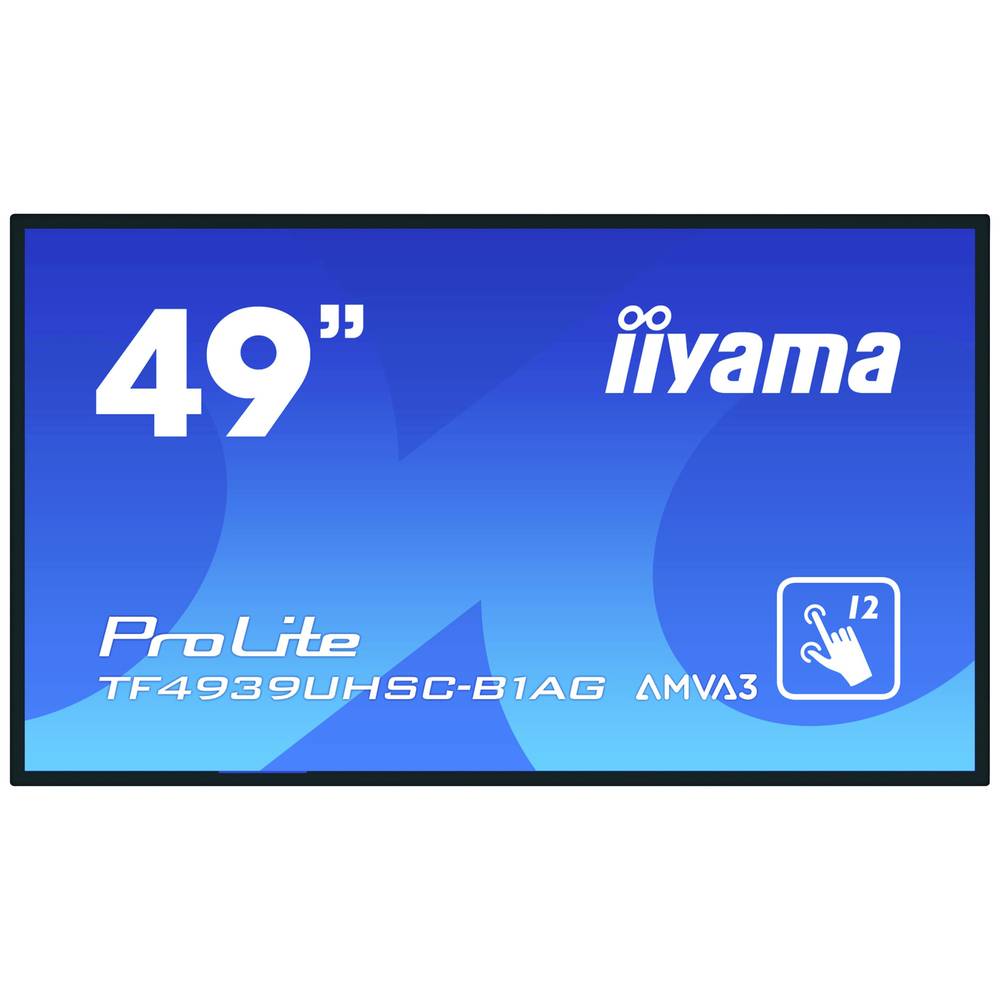 Iiyama ProLite TF4939UHSC-B1AG velkoformátový displej Energetická třída (EEK2021): G (A - G) 124.5 cm (49 palec) 3840 x