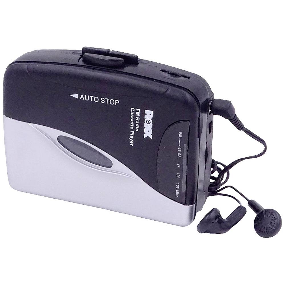Roxx PCP 300 přenosný přehrávač kazet Walkman černá/stříbrná
